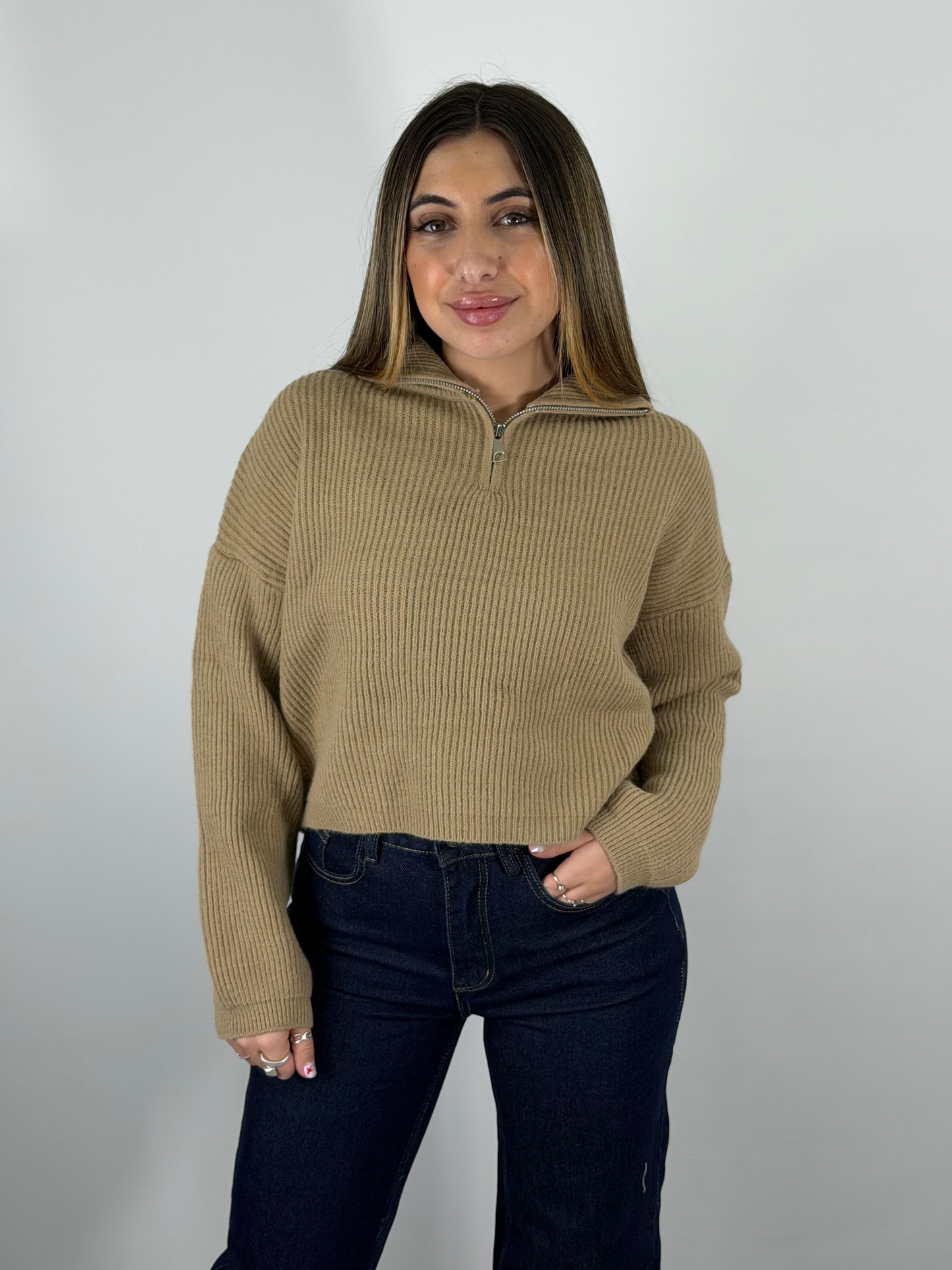 Sweater Aira Medio Cierre