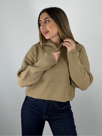 Sweater Aira Medio Cierre