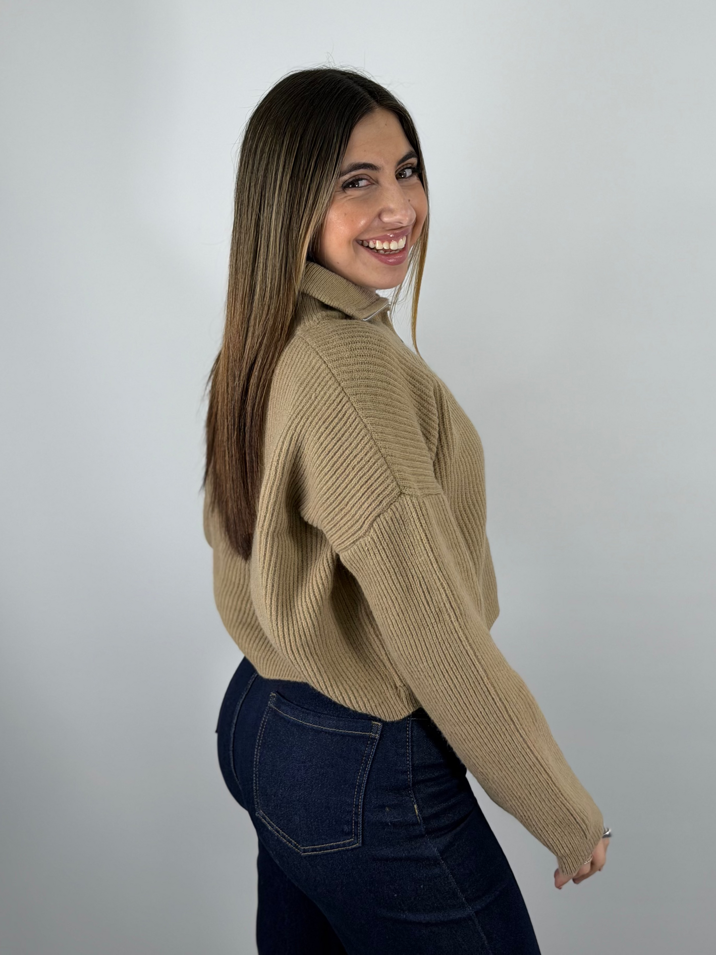 Sweater Aira Medio Cierre