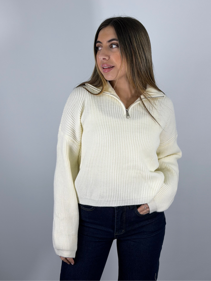 Sweater Aira Medio Cierre