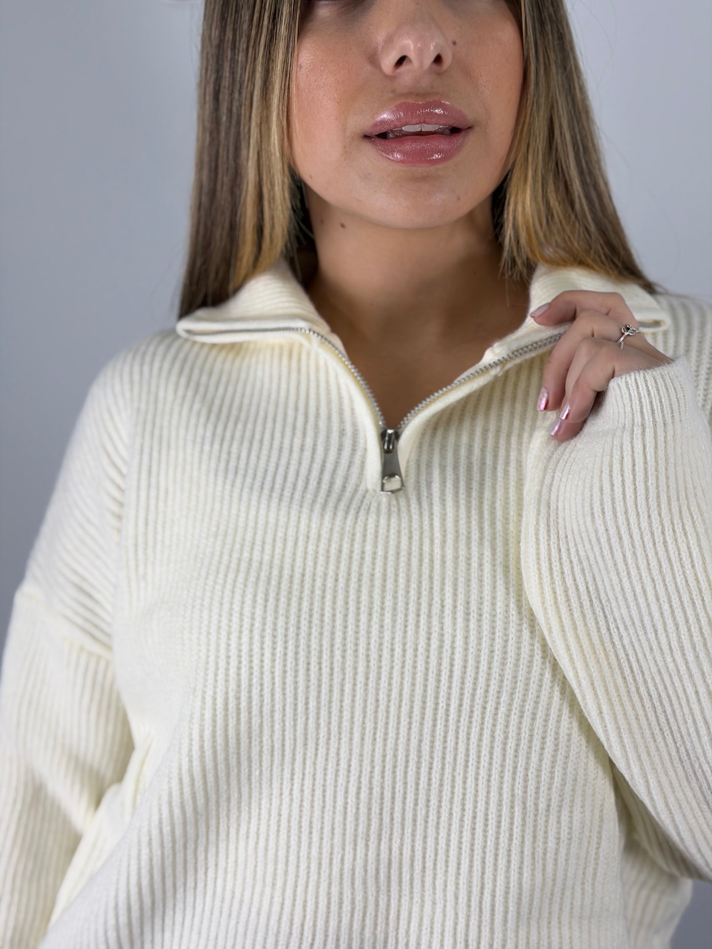 Sweater Aira Medio Cierre